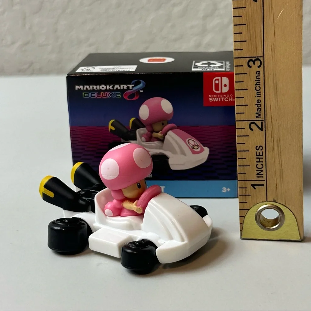 Mario Kart 8 Deluxe McDonald's 2024 Happy Meal Toy featuring Toadette Pink Kart